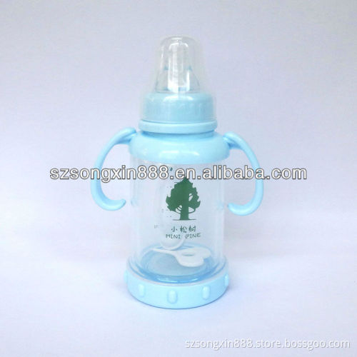 Breast shaped feeding bottle